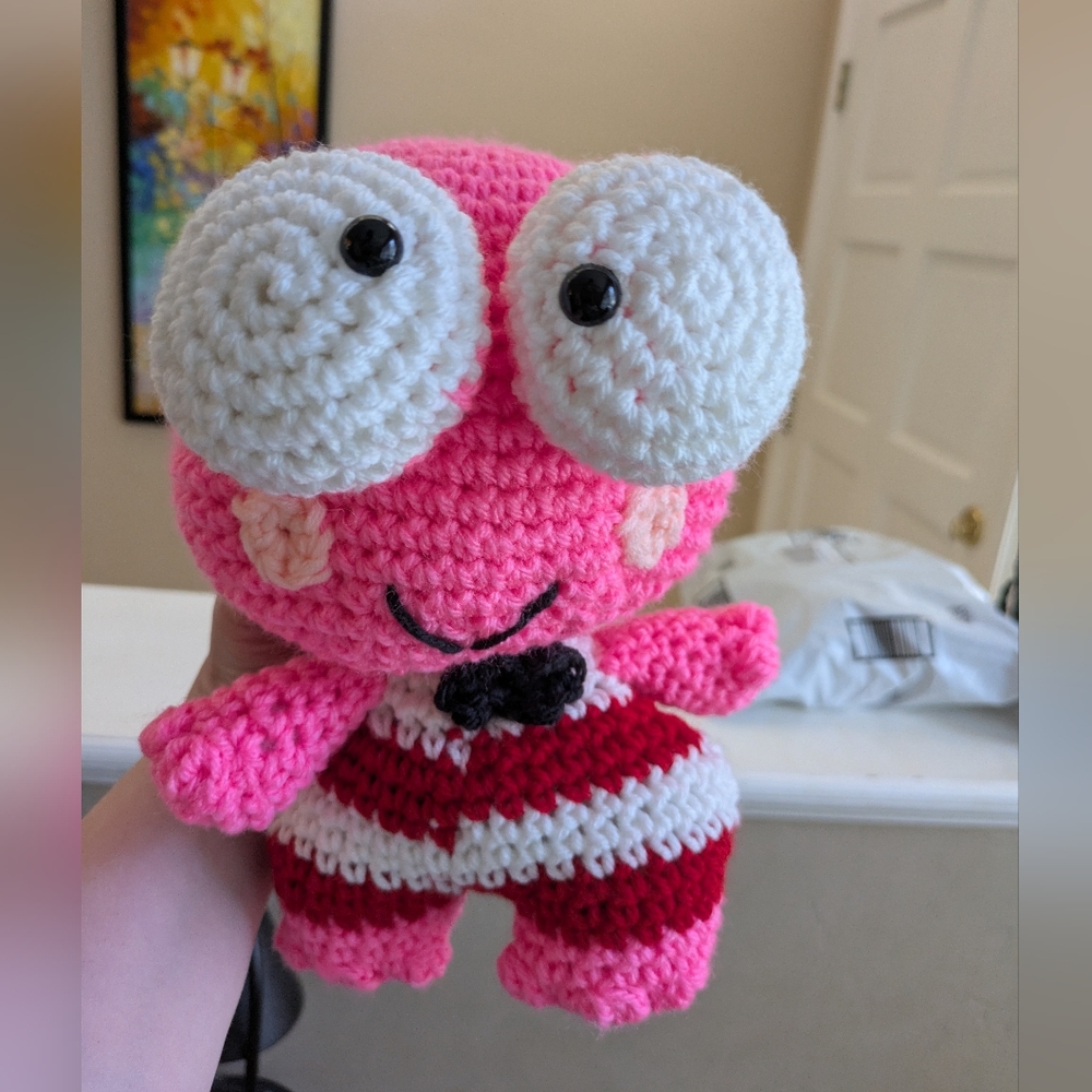 Pink Kerroppi Crochet Plush Toy
